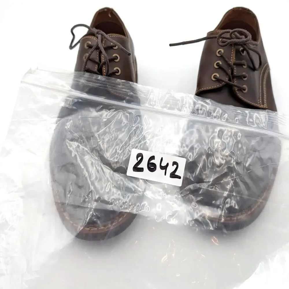 Steve Madden Nashh Lace-Up Oxford Shoes Men's Brown Leather Size US9M EU42